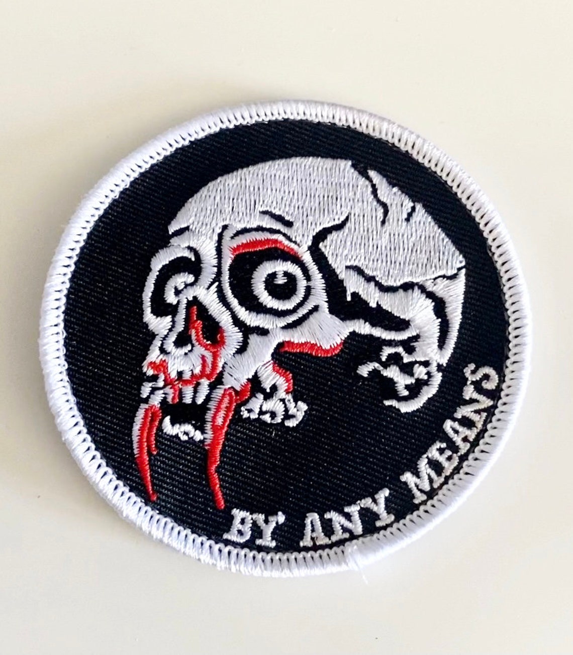 Embroidered Morale Patch Custom Skull By Any Etsy