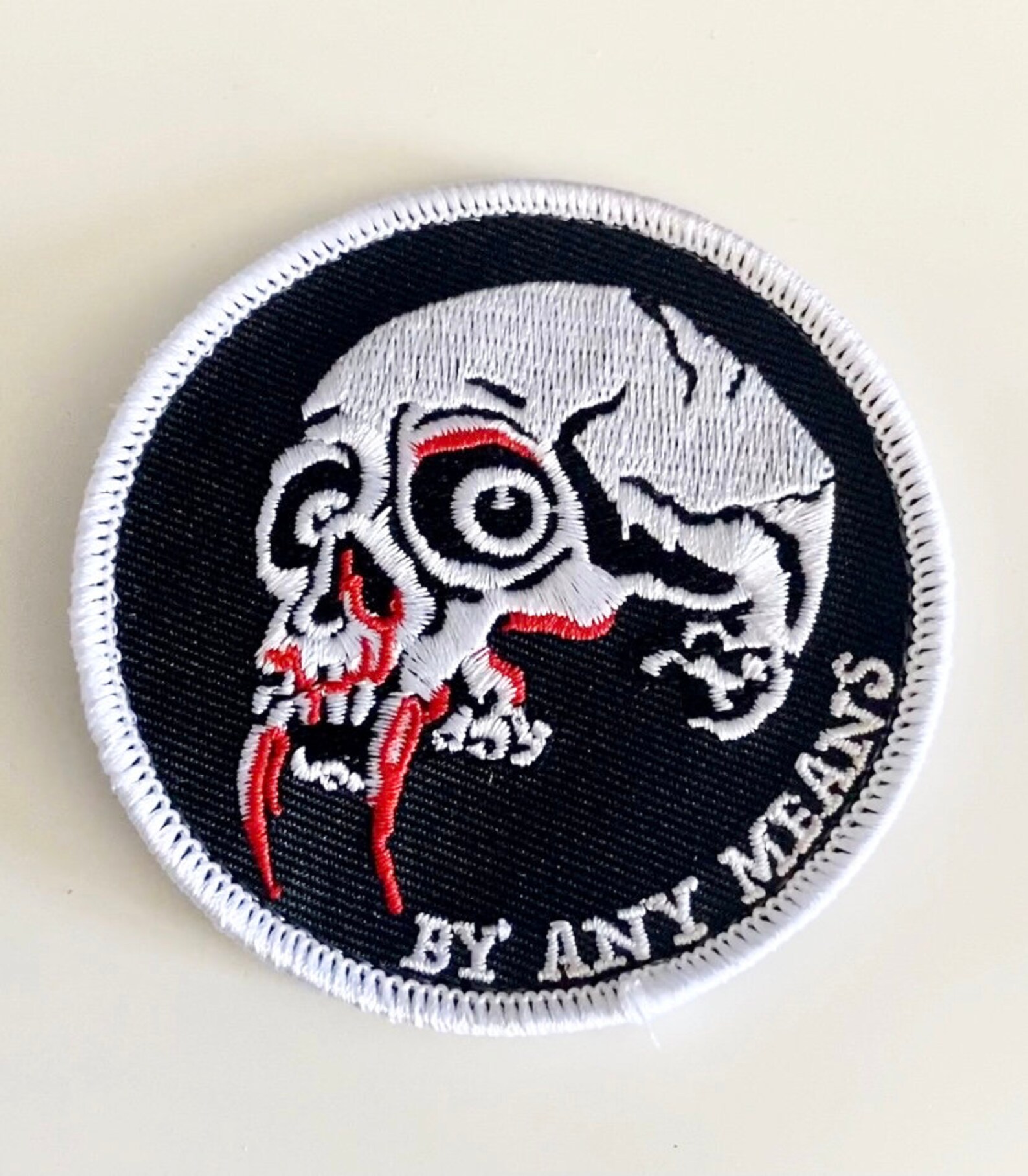 Embroidered Morale Patch Custom Skull By Any Etsy