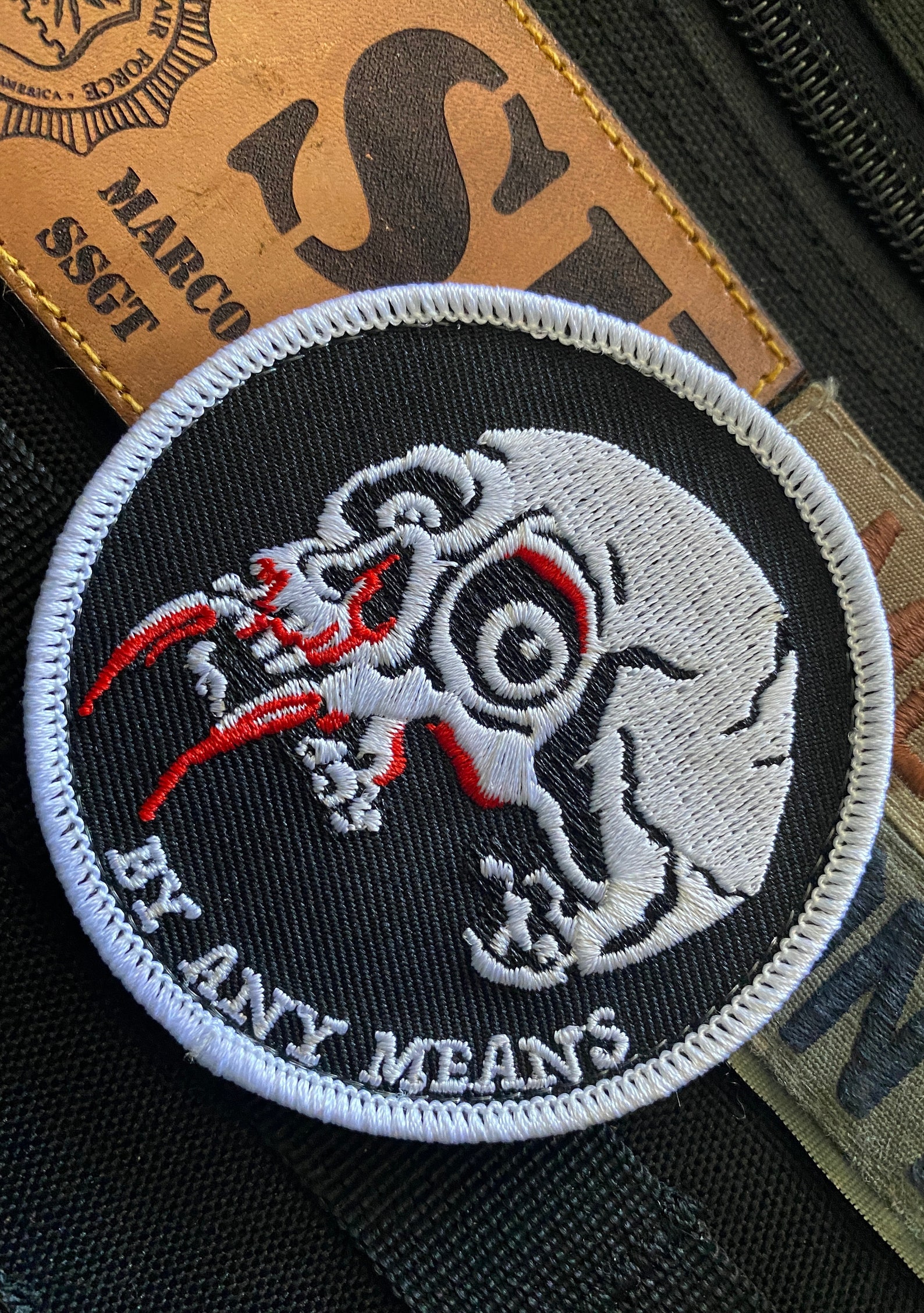 Embroidered Morale Patch Custom Skull By Any Etsy