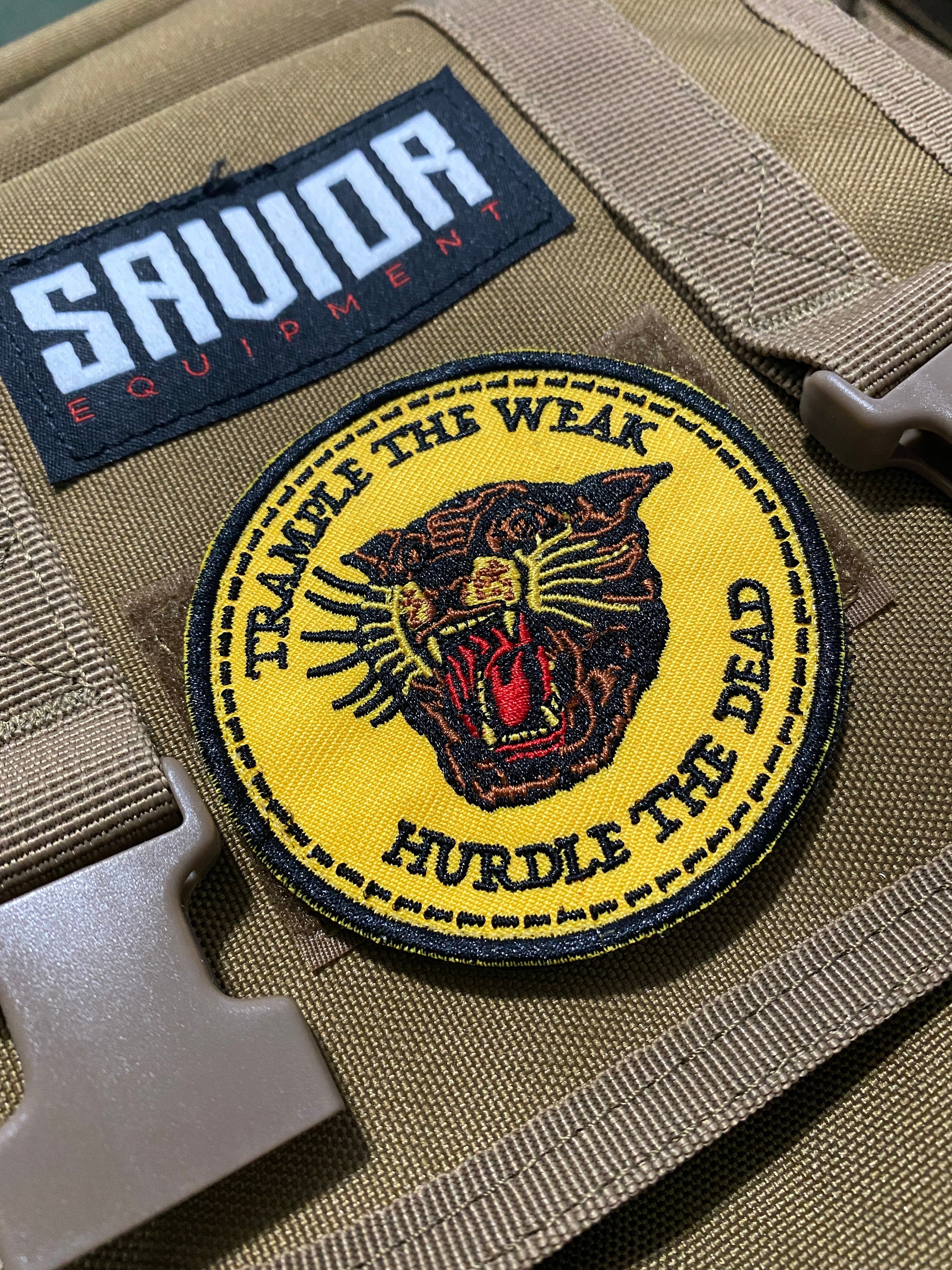 Embroidered Morale Patch Traditional Tiger Velcro or Sew Etsy