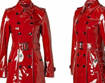 Womens pvc trench coat Clearance