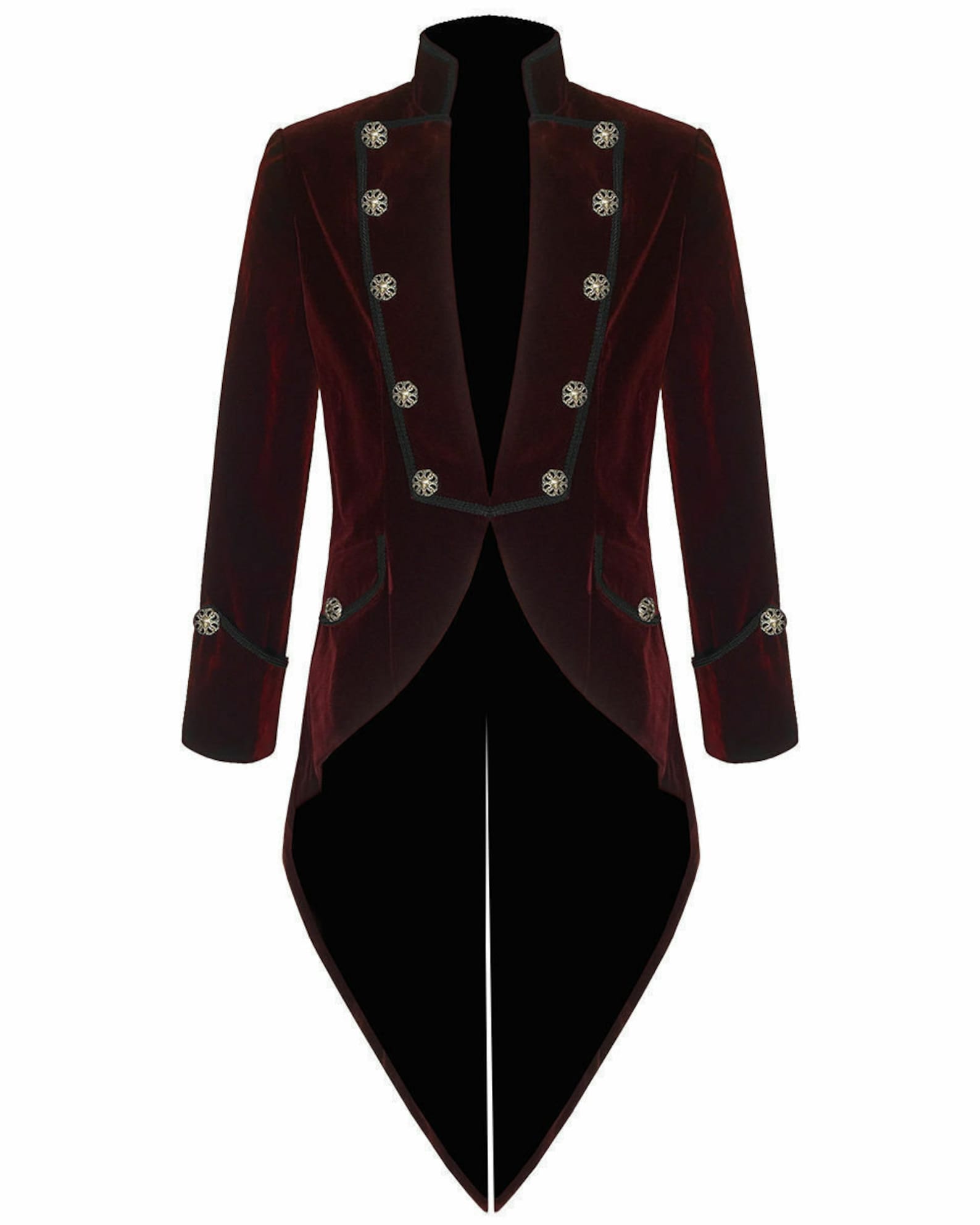 Men's Handmade Red Velvet VLADIMIR TUXEDO Jacket Tail Coat Etsy