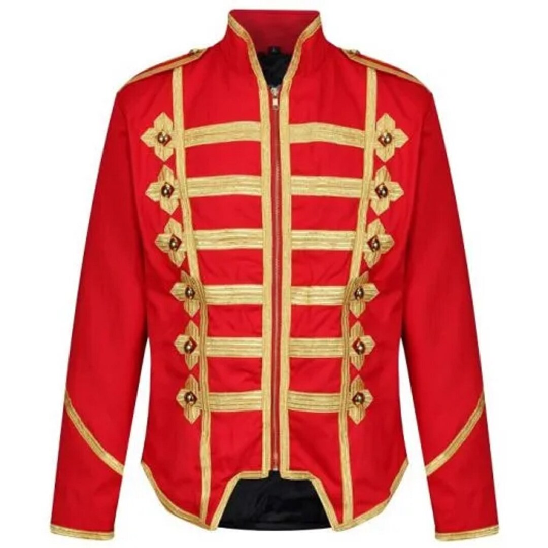 Military Drummer Jacket Black Parade Jacket Goth Punk Adam Ant Etsy