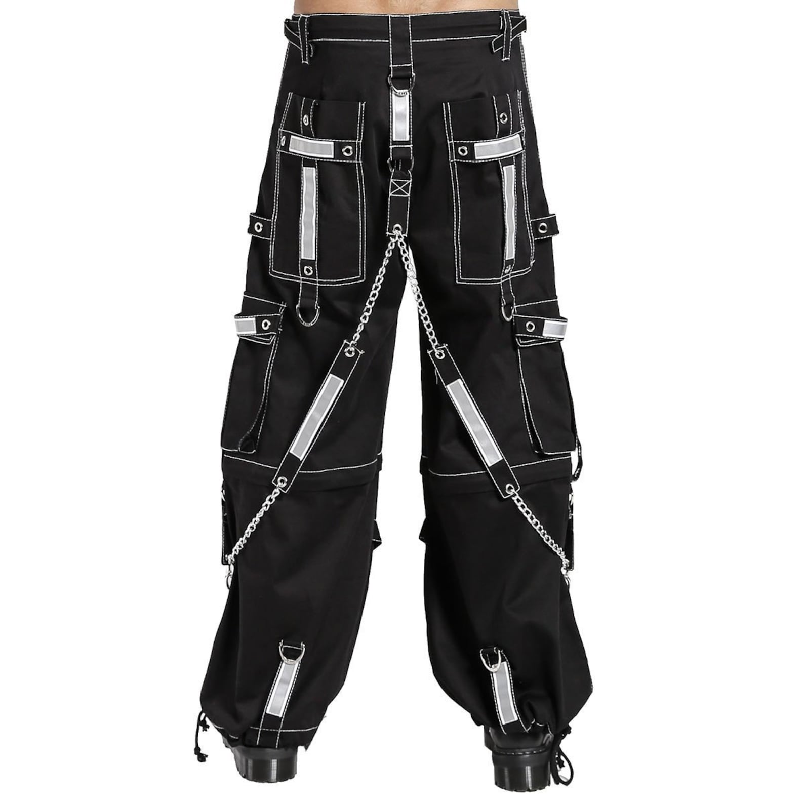 Gothic Bondage Reflective Men Pant Alternative Punk Rock EMO Etsy