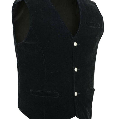 Handmade Mens Black Velvet Nehru Jacket Men's Waistcoat Etsy