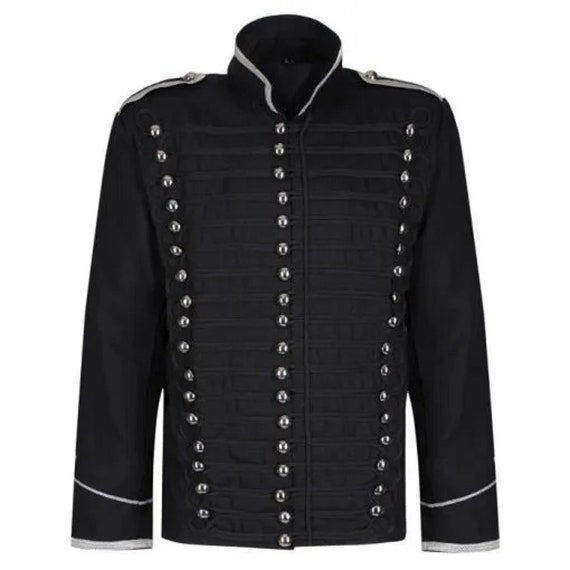  Ro Rox Men's Parade Jacket Marching Band Drummer Gothic  Tailcoat : Clothing, Shoes & Jewelry