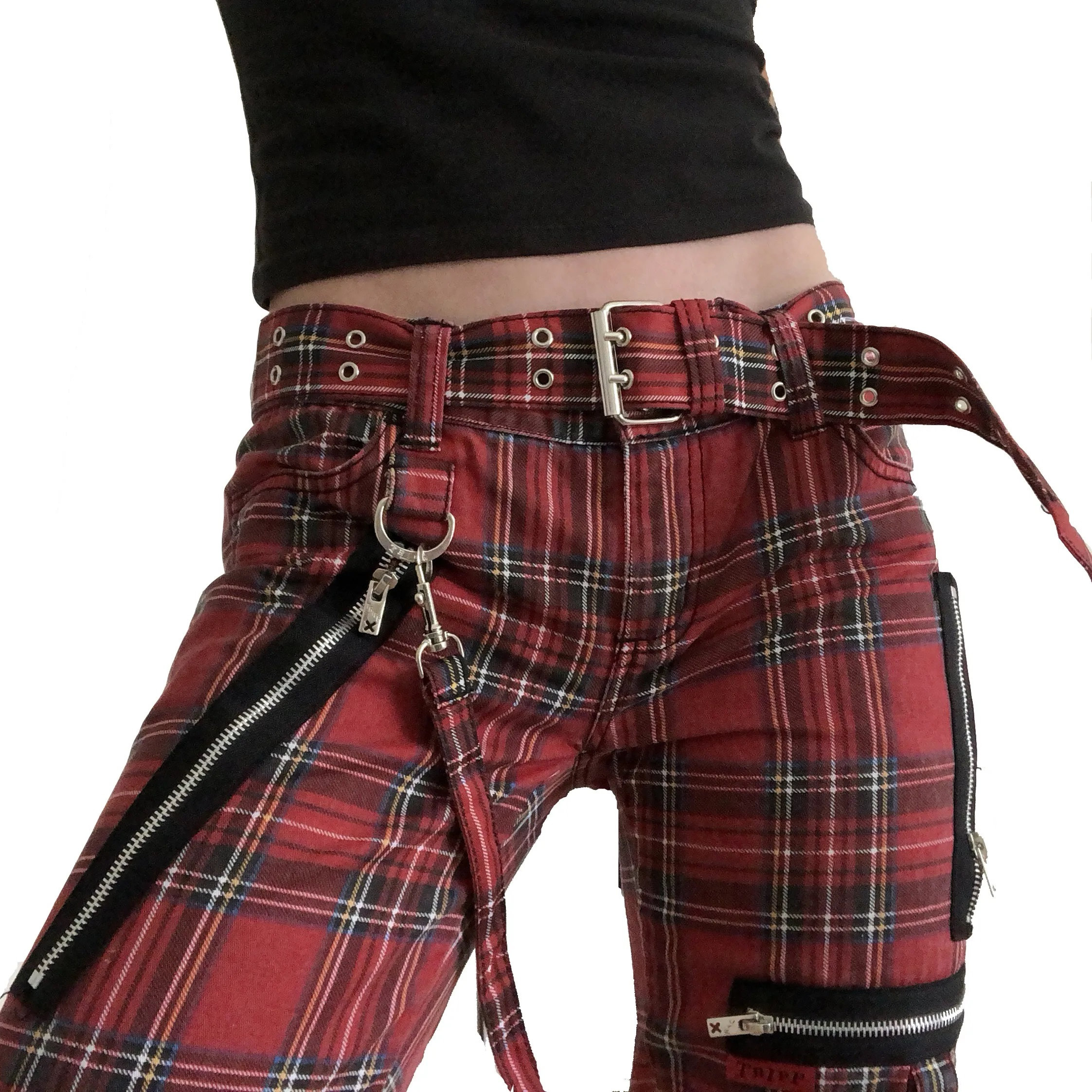 TRIPP NYC - BONDAGE PANT PINK PLAID