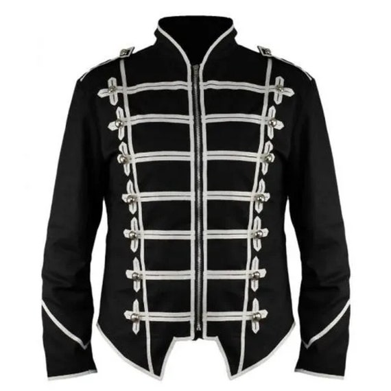 Military Drummer Jacket Black Parade Jacket Goth Punk Adam Ant VTG