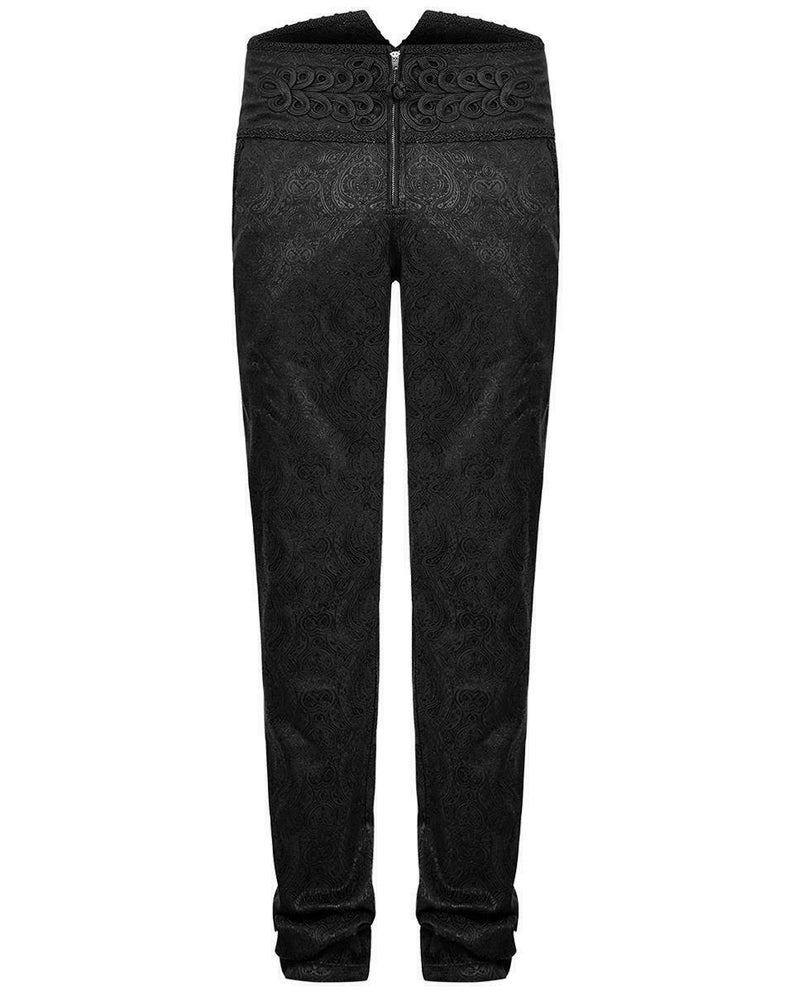 Prime Quality Men/'s Apocrypha Trousers Pants Steampunk Black Brocade Vintage EMO VictorianTripp Pants