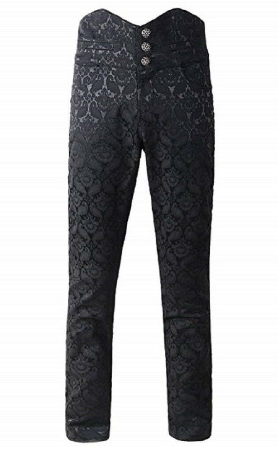 Prime Quality Men's Obscura Trousers Pants Steampunk Black - Etsy