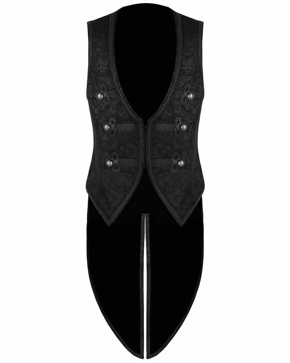 Men's Handmade Gothic Brocade Vest 