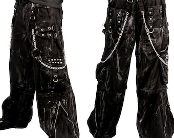 Gothic Jeans Apocalyptic Punk Emo Pants/usa Mechanic Acid Goth
