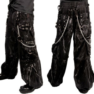 Gothic Jeans Apocalyptic Punk  Emo Pants/USA Mechanic Acid Goth Cyber Pants