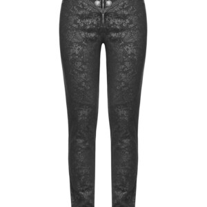 Prime Quality Men's Syndicate Trousers Pants Steampunk Black Brocade Vintage Gothic EMO/Pants