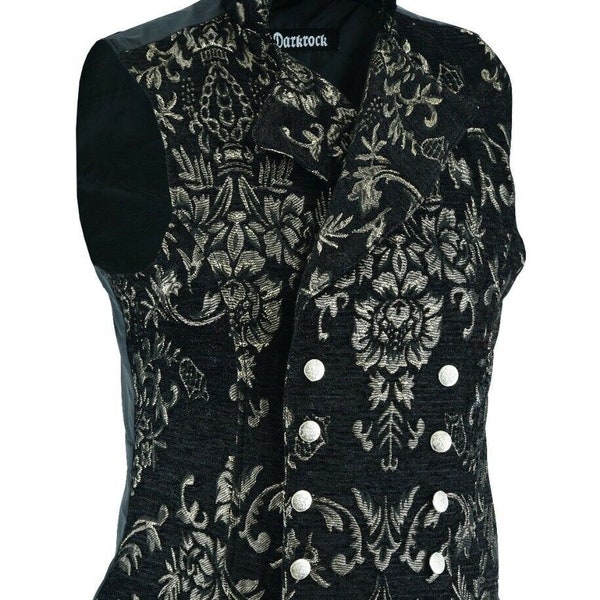 Jack Metallic Linen Vest -  Gold