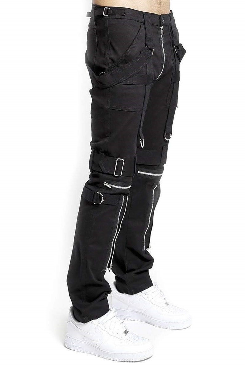 Gothic Bondage Men Pant Alternative Punk Rock EMO Trouser Para Pant Tripp Pants