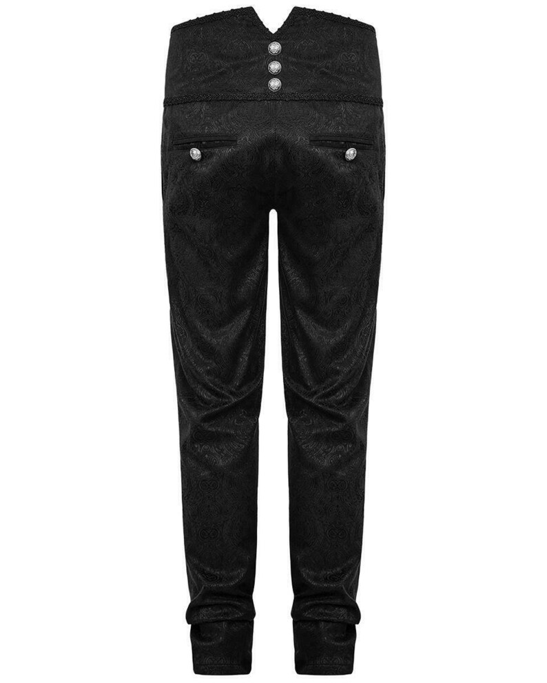 Prime Quality Men/'s Apocrypha Trousers Pants Steampunk Black Brocade Vintage EMO VictorianTripp Pants