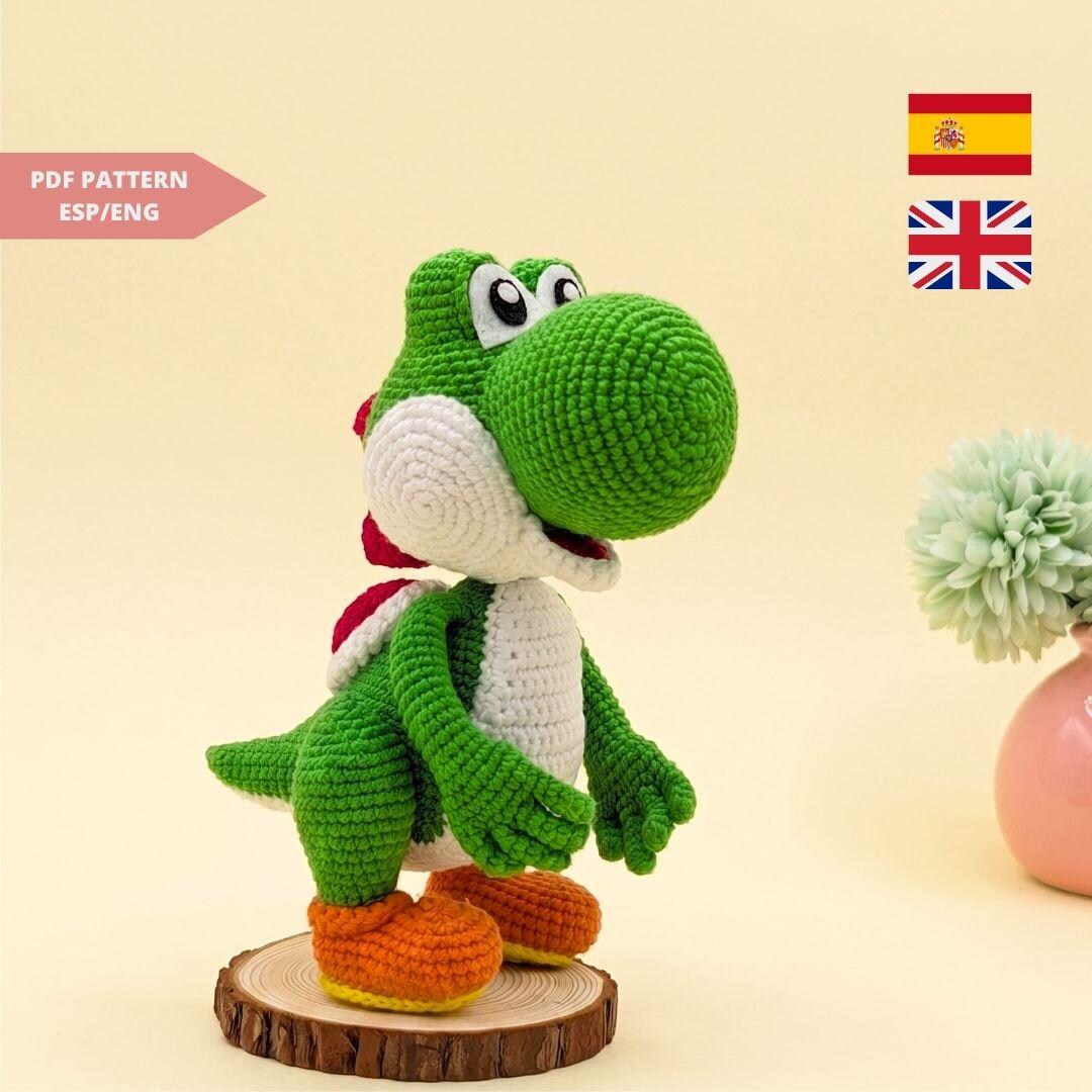 Yoshi Inspired Crochet Pattern, Super Mario Green Dino Amigurumi PDF ...