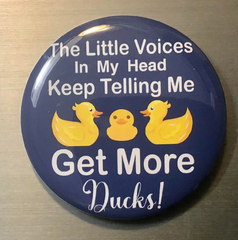 Yellow Duck 2.25" Pin Button or Fridge Magnet - Cruise, Cruising, Sailing, Boat, Pin Button Badge, Rubber Backed Magnet bild 7