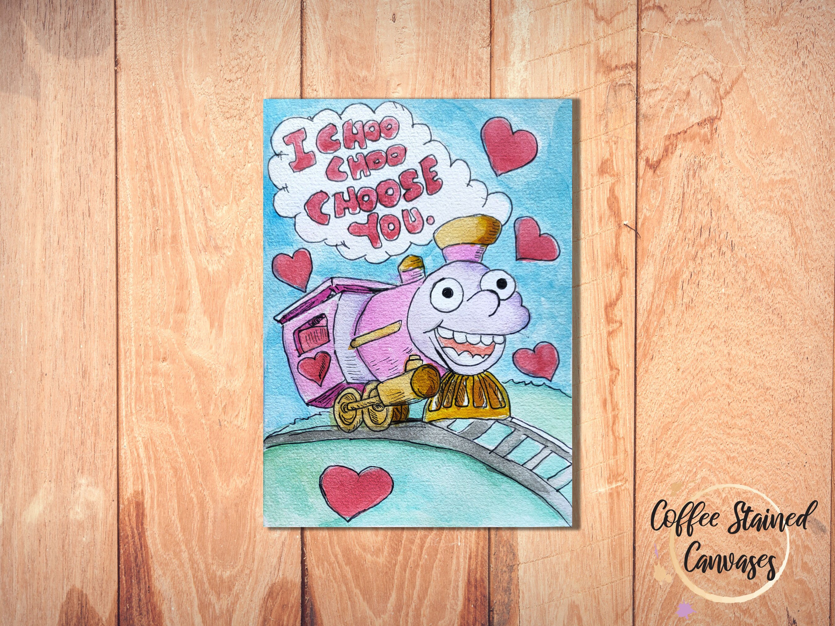 I Choo Choo Choose You A6 Card Greeting Card Valentines | Etsy