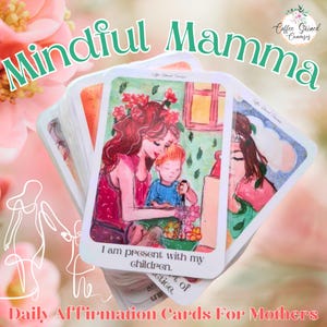 Daily Affirmation Cards For Mothers Mindfulness Women Empowerment Cards Self Care Encouragement