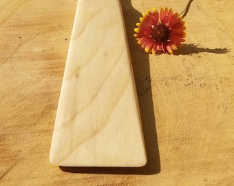 Large Spatula White Hard Wood, made in Texas, USA