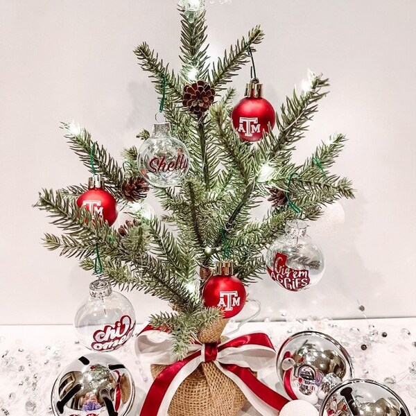 Texas A&m Aggie Christmas Ornament Etsy