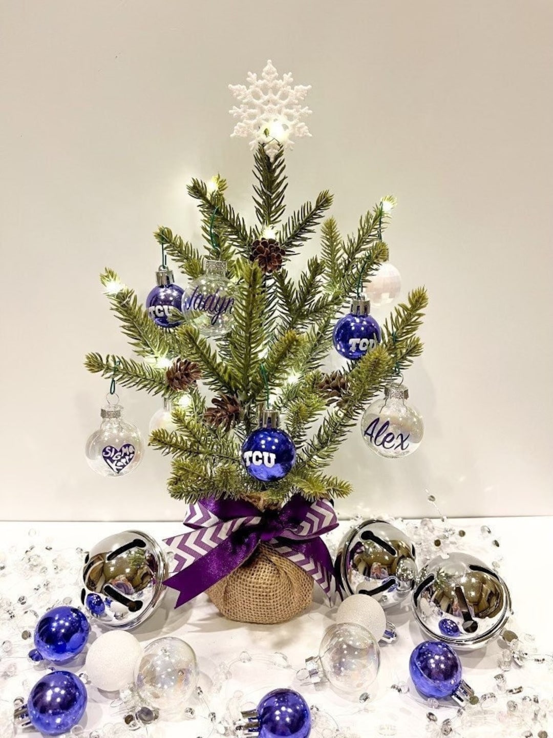 TCU Mini Christmas Tree Etsy