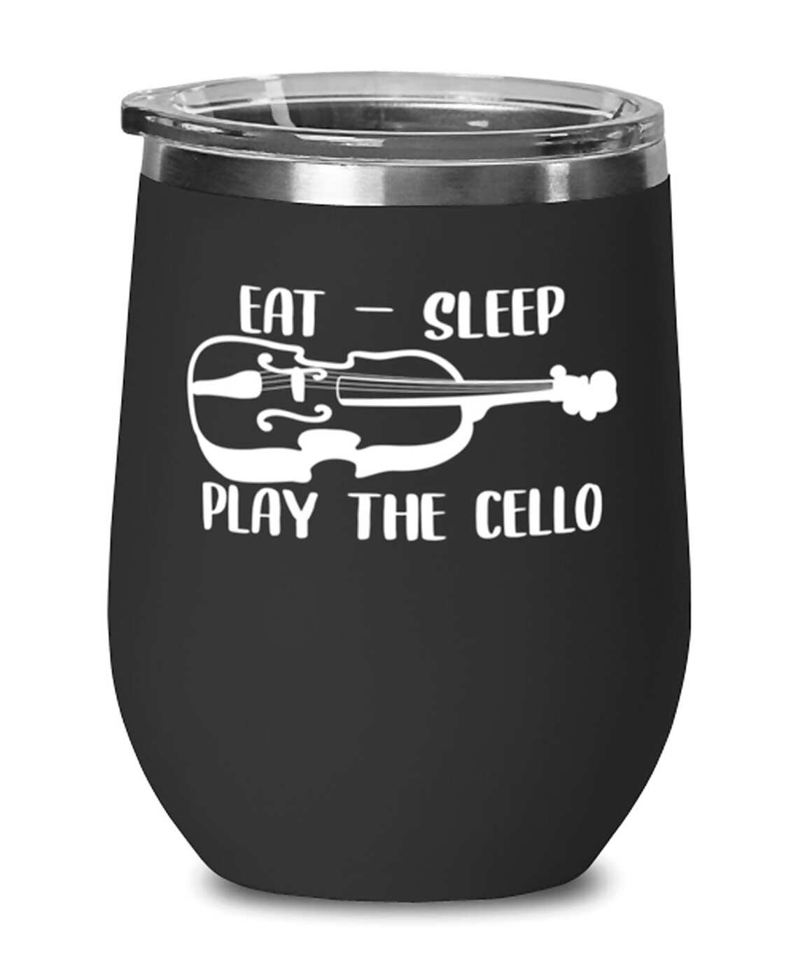 Cello Wine Glass Black Wine Tumbler Cello Stainless Steel Etsy