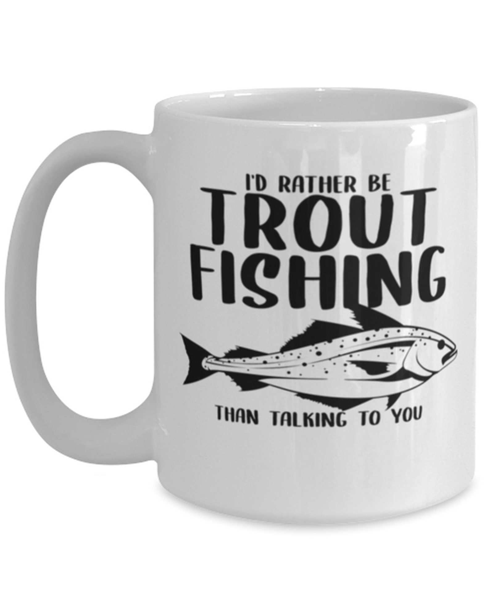 Trout Mug 15oz Trout Tea And Coffee Mug Cup Uniquque Funny Etsy