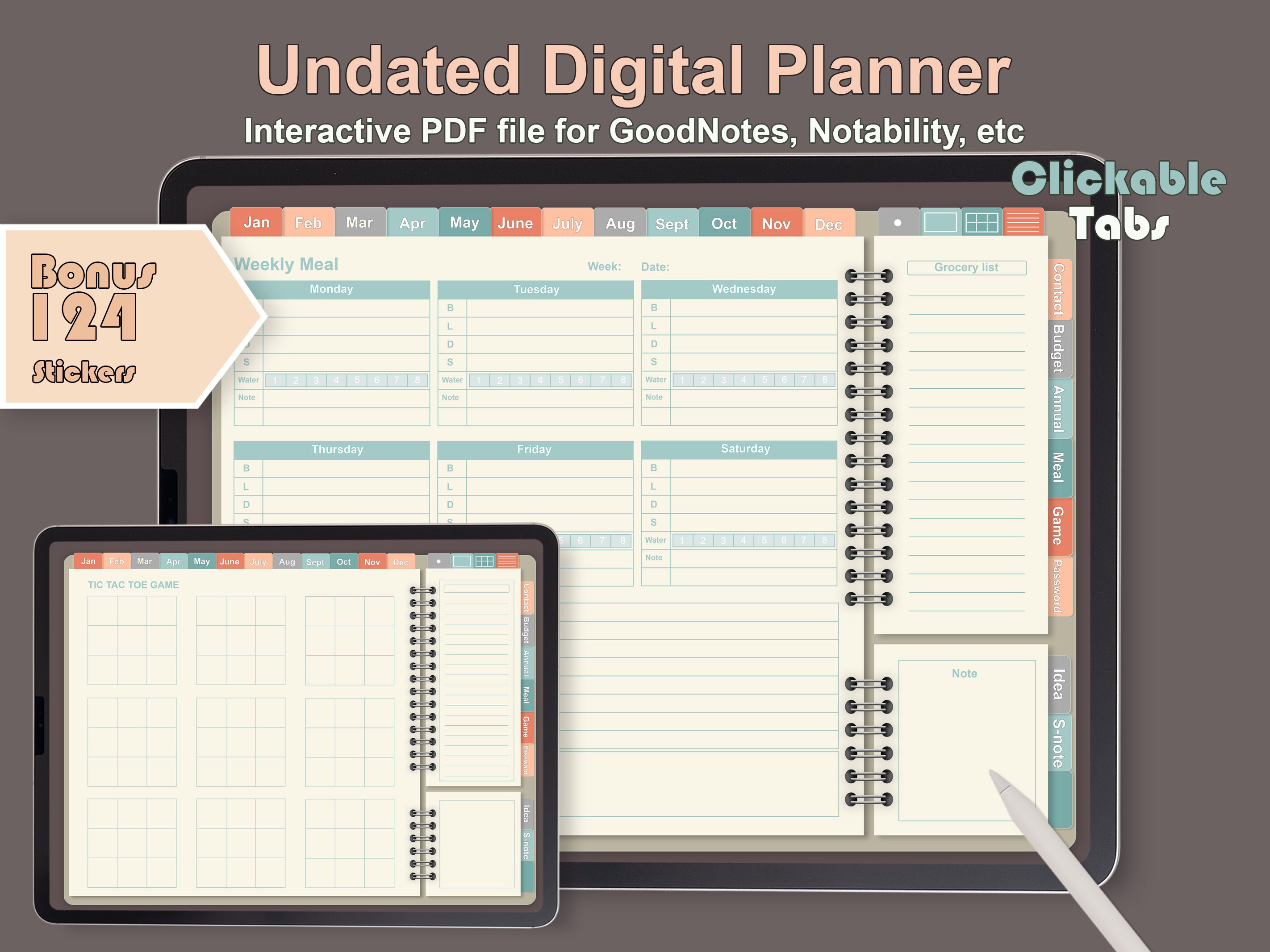 Digital Planner iPad planner Goodnotes Notability digital Etsy