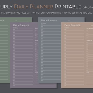 Printable Daily Planner half-hour,daily Schedule, To-do List, Instant ...
