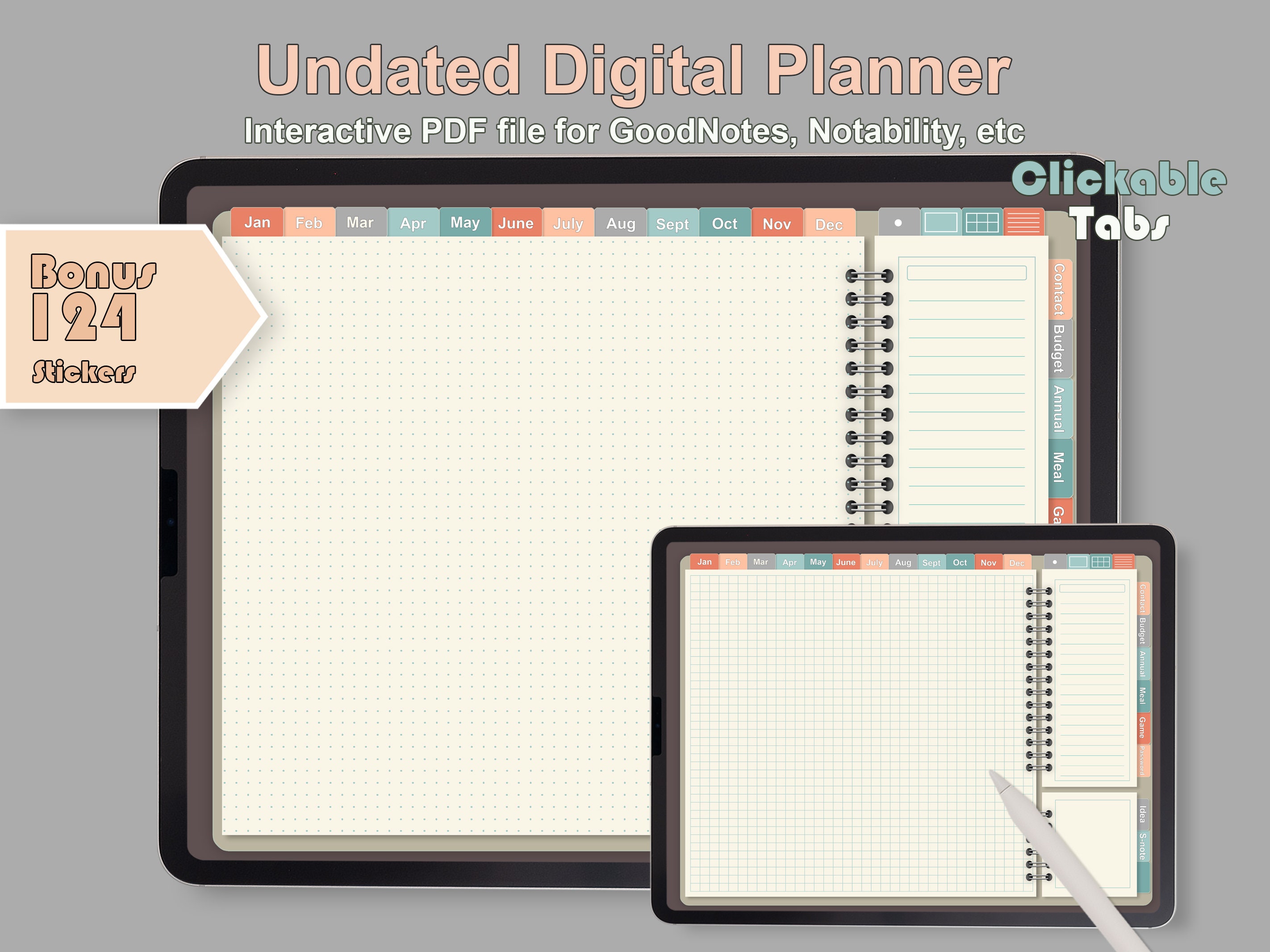 Digital Planner iPad planner Goodnotes Notability digital Etsy