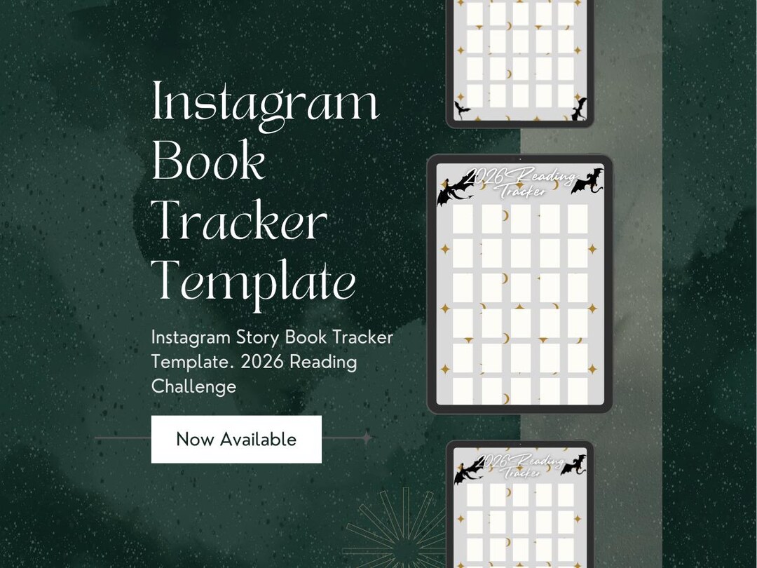 2026 Reading Tracker | Instagram Story Template for Book Lovers ...