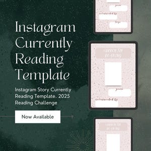 2025 Currently Reading Confetti Instagram Story Template