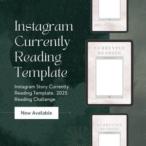 2025 Currently Reading Marble Instagram Story Template
