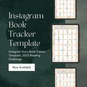 2025 Reading Tracker | Instagram Story Template for Book Lovers | Western