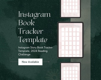 2024 Reading Tracker | Instagram Story Template for Book Lovers