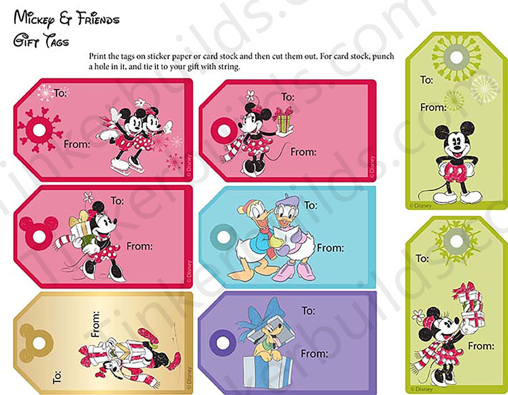 16-mickey-friends-gift-tags-digital-download-etsy for Free Printable Mickey Mouse Gift Tags 16 Mickey & Friends Gift Tags - Digital Download - Etsy for Free Printable Mickey Mouse Gift Tags