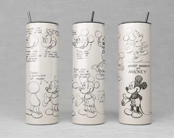 Disney Sketch 20oz Tall Skinny Tumbler