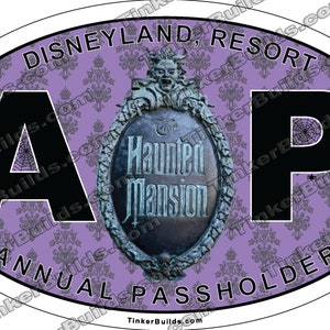 Disney Oval Annual Passholder Magnet/Sticker