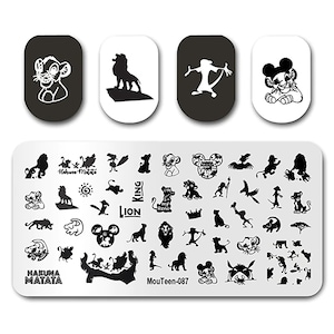 Disney Hand-Drawn Animated Movie Nail Stamping Plates