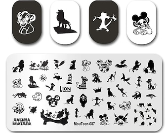 Disney Hand-Drawn Animated Movie Nail Stamping Plates