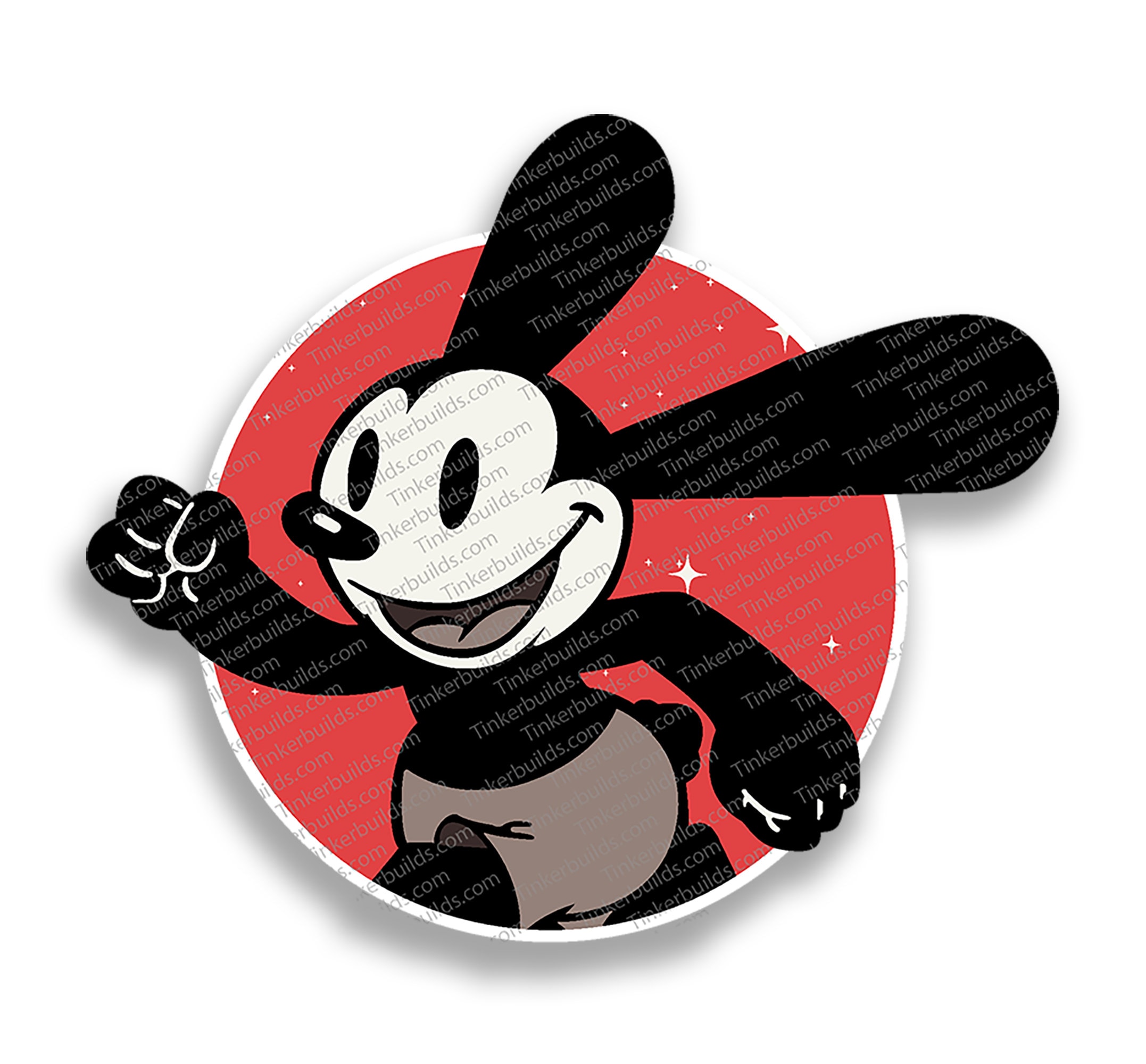 Oswald the Lucky Rabbit Magnet or Sticker | Etsy