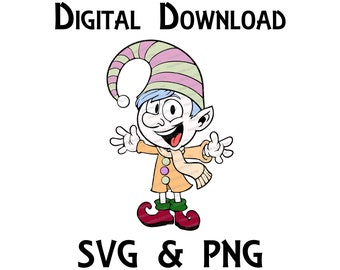 Cute Elf - SVG & PNG File