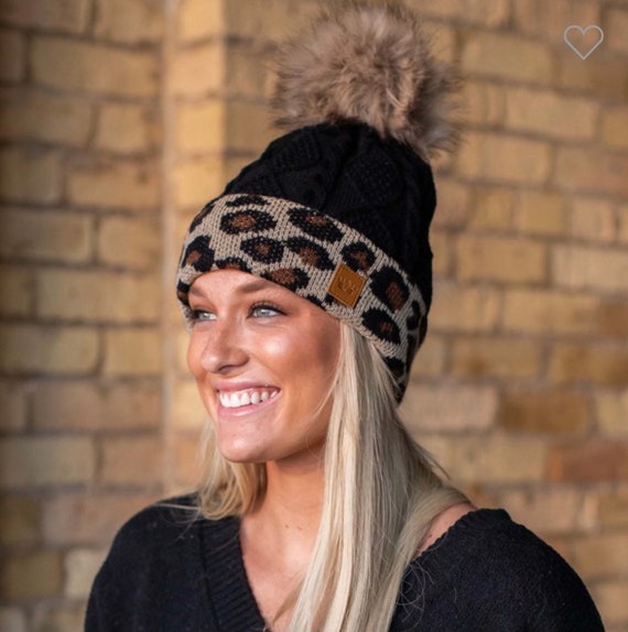 Camo leopard beanie Clearance