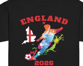 Kids England Shirt, Kids England Shirt 2026, Kids England Soccer Shirt, Youth English Football Shirt, England 2026 for kids,