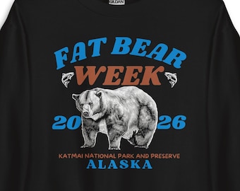 Fat Bear Week, Fat Bear, Fat Bear Sweater, Fat Bear Sweatshirt, Chunk 32, Alaska Shirt, Katmai Alaska, Fat Bear Lover Sweater, Bear Shirt,