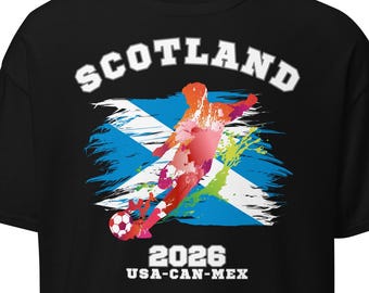 Camiseta de fútbol de Escocia, camiseta de fútbol de Escocia, camiseta de aficionado de Escocia, bandera de Escocia