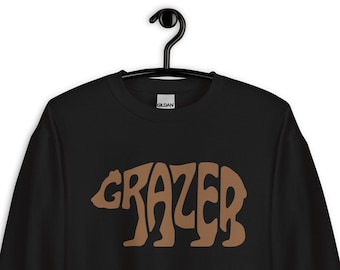 Grazer Sweater, Grazer Sweat Shirt, Fat Bear Sweater, Grazer Bear, Fat Bear Week, Grazer Lover Gift, Fat Bears, Bear Lover Shirt, Brown Bear